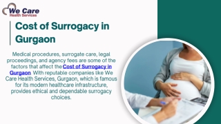 Cost of Surrogacy in Gurgaon