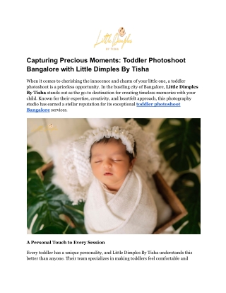 Capturing Precious Moments_ Toddler Photoshoot Bangalore with Little Dimples By Tisha