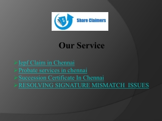 IEPF Claim Services in Chennai for Smooth Asset Recovery