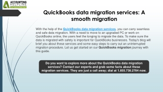 QuickBooks Data Migration Services Fast, Secure, and Reliable