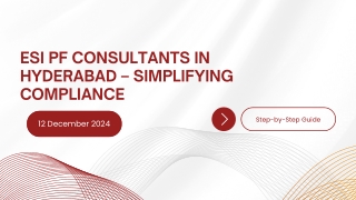 ESI PF Consultants in Hyderabad