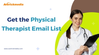 Get the Physical Therapist Email List