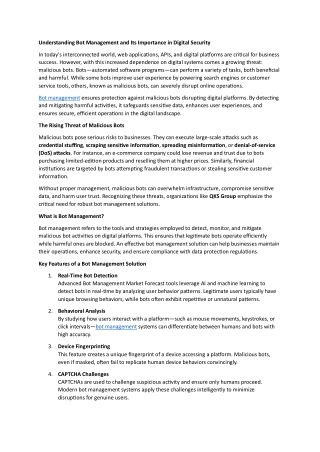 Understanding Bot Management and Its Importance in Digital Security