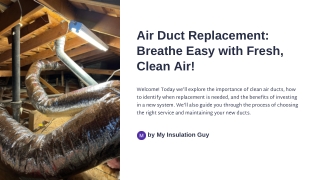 Air Duct Replacement: Breathe Easy with Fresh, Clean Air!