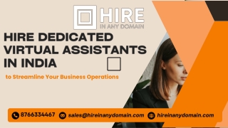 Hire Dedicated Virtual Assistants in India