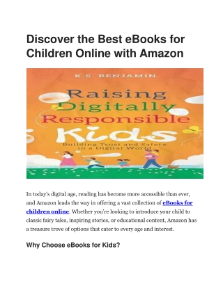 Amazon - Top eBooks for Children Online