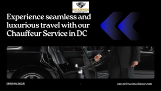 Chauffeur service in Dc