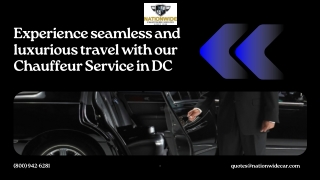 Chauffeur service in Dc