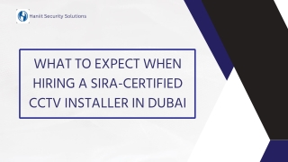 What to Expect When Hiring a SIRA-Certified CCTV Installer in Dubai