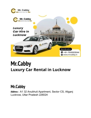 Luxury Car Rental in Lucknow
