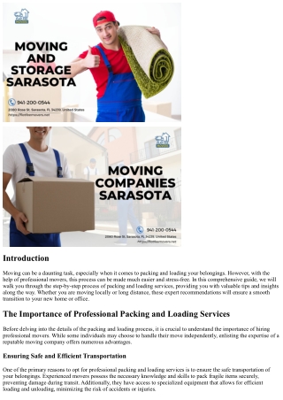 Packing and Loading Services: A Step-by-Step Guide