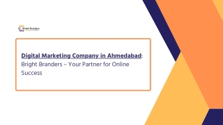 Digital Marketing Company in Ahmedabad Bright Branders – Your Partner for Online Success