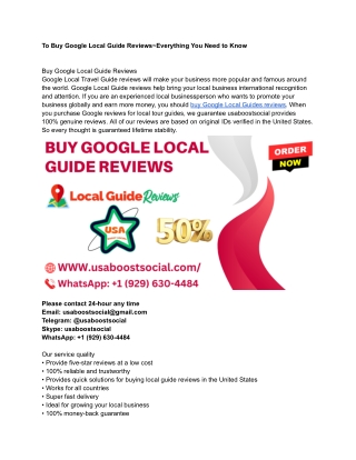 Buy world wide Best Google Local Guide Reviews