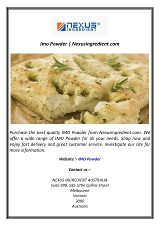 Imo Powder  Nexusingredient.com