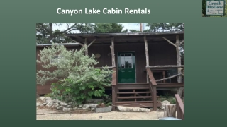 Canyon Lake Cabin Rentals