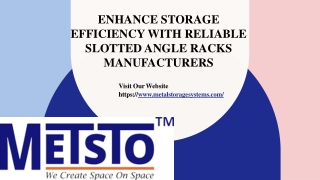 Enhance Storage Efficiency with Reliable Slotted Angle Racks