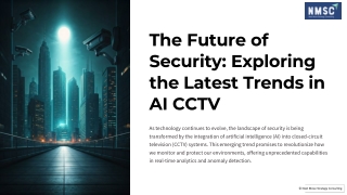 The Future Of Security Exploring The Latest Trends In AI CCTV