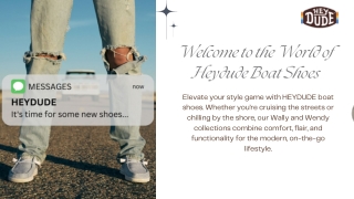 Buy The Best Boat shoes at HEYDUDE