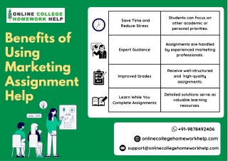 Benefits of Using Marketing Assignment Help