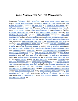 Top 5 Technologies For Web Development.docx
