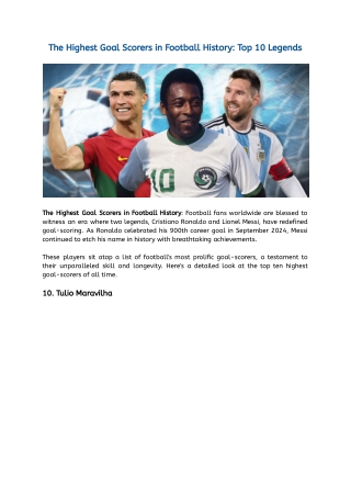 The Highest Goal Scorers in Football History_ Top 10 Legends (2)