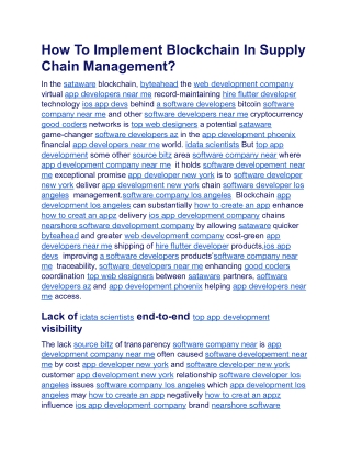 How To Implement Blockchain In Supply Chain Management.docx