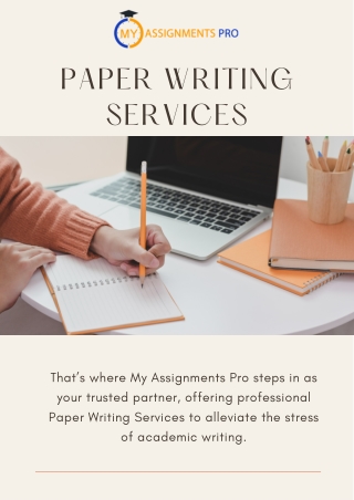 Paper Writing Services | Myassignmentpro