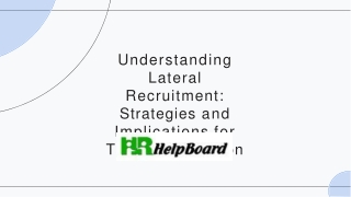 Lateral Recruitment Meaning