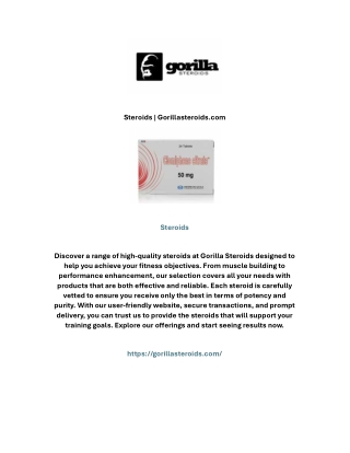 Steroids | Gorillasteroids.com