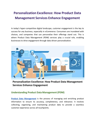 How Product Data Management Services Enhance Engagement