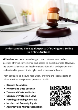 Understanding The Legal Aspects Of Buying And Selling In Online Auctions