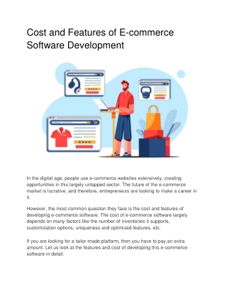 Cost and Features of E-Commerce Software Development: A Complete Guide