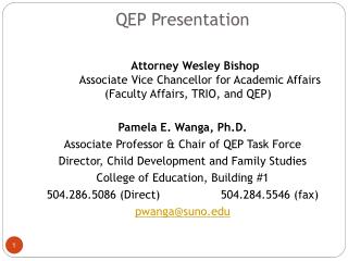 QEP Presentation