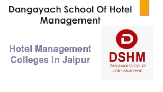 Hotel Management Colleges In Jaipur (3)