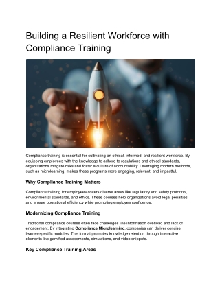 compliance trianing