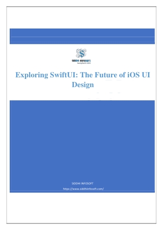 Exploring SwiftUI The Future of iOS UI Design