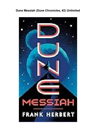 PDF-Dune-Messiah-(Dune-Chronicles,-#2)-Unlimited
