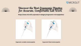 Top Ergonomic Pipettes for Comfortable and Accurate Lab Work