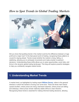 Keep an Eye on Economic Indicators in global trading