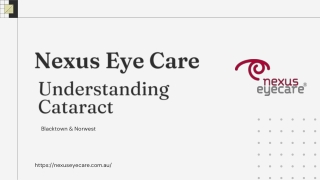 Understanding Cataract - Symptoms & Treatment - Nexus Eye Care