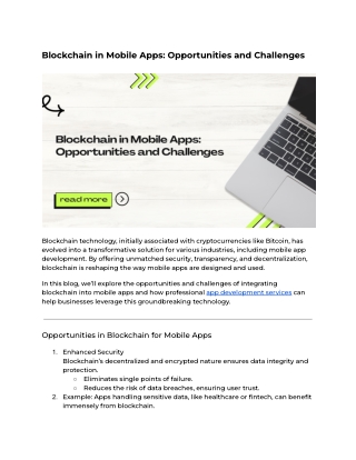 Blockchain in Mobile Apps_ Opportunities and Challenges