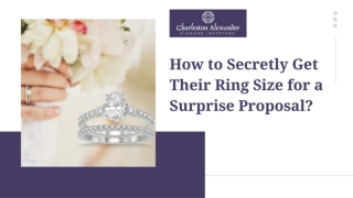 How to Secretly Get Their Ring Size for a Surprise Proposal