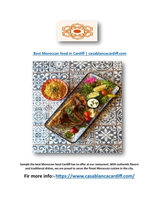 Best Moroccan food in Cardiff | casablancacardiff.com