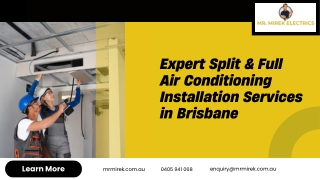 Expert Split & Full Air Conditioning Installation Services in Brisbane