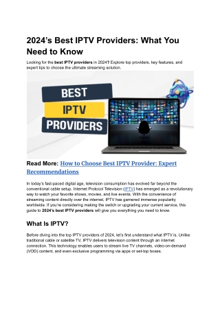 2024’s Best IPTV Providers_ What You Need to Know