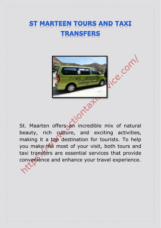 ST MARTEEN TOURS AND TAXI TRANSFERS