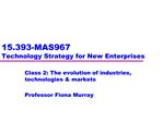 15.393-MAS967 Technology Strategy for New Enterprises