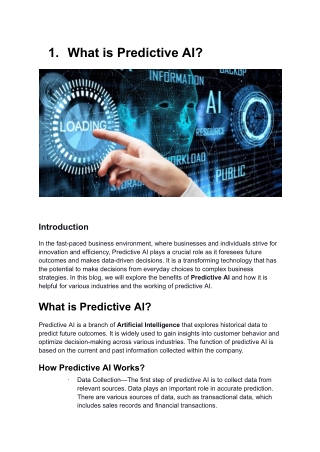 What is Predictive AI? Understanding the Future of Intelligent Forecasting.