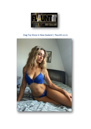 Stag Toy Show in New Zealand | Flauntit.co.nz