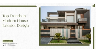 Top Trends in Modern House Exterior Design